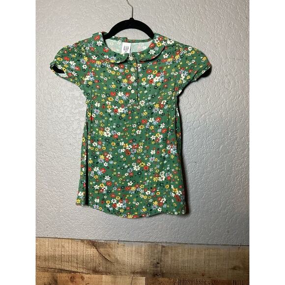 BABY GAP Girls Dress Sx 3 Yrs 3T Floral‎ Cottagecore Fit & Flare Spring Easter - Picture 1 of 6